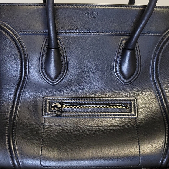 Celine Phantome Dune Black Leather Bag - Picture 4 of 17